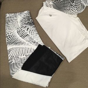 Matching Legging + Crop Top Set - Workout Empire
